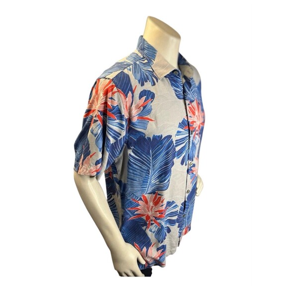 Tommy Bahama Mens L Blooming Palms Camp Shirt Breeze Overall Print Graphic - Picture 5 of 12
